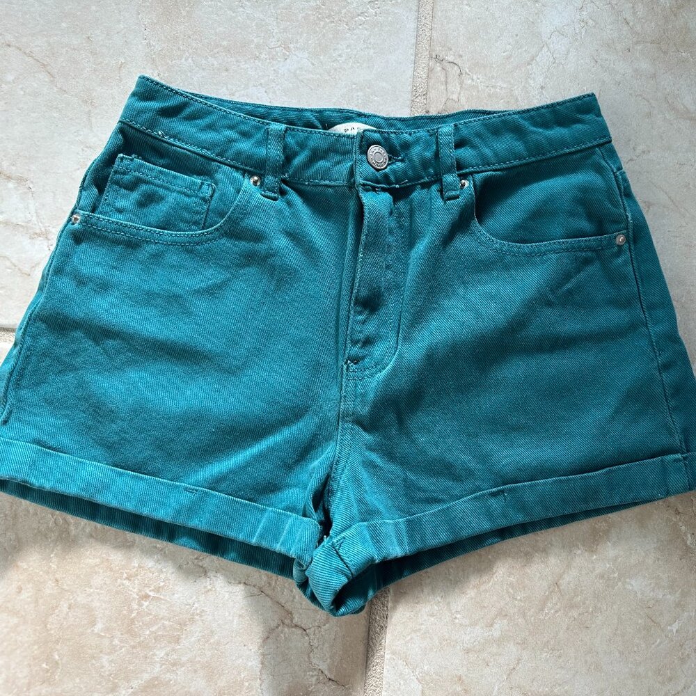 PacSun, teal, denim, shorts